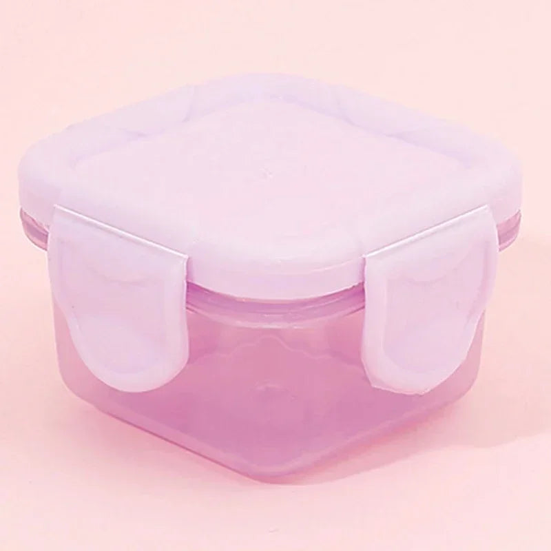 boîtes rangement cuisine plastique respectueux environnement clips couleur moderne prática vert clair rose bleu