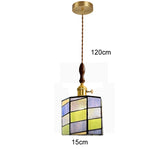 lampe suspendue art déco géométrique salon chambre restaurant éclairage interrupteur chaîne métal