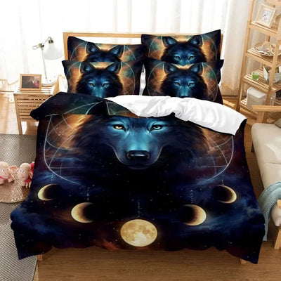 Housse de couette imprimée zèbre 3D sur lit