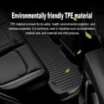 tapis sol voiture noir rayures horizontales moderne antidérapant tout saisons protection intérieure tapis avant