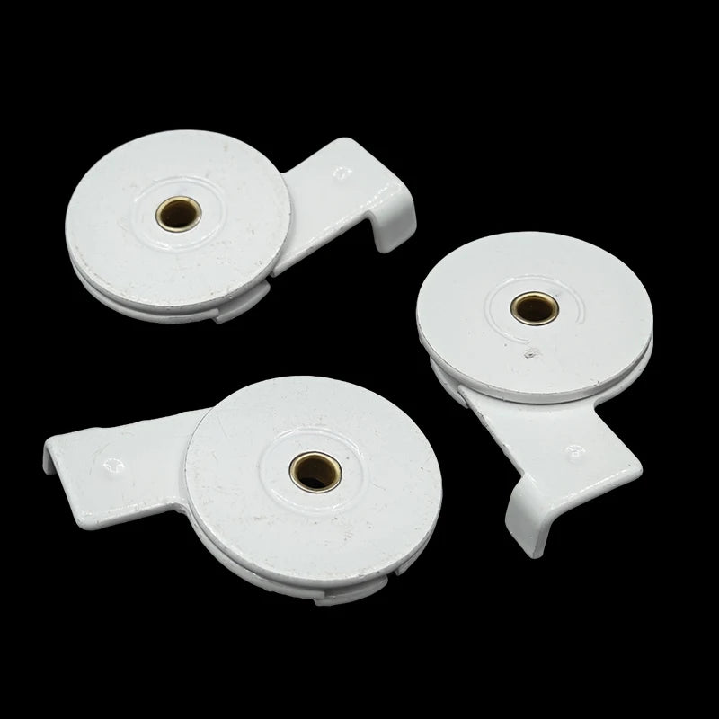 support fixation rideau blanc moderne fer métal pièces blancs accessoire volet