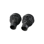 finition rideau blanc orné motifs floraux classique élégant tringle capuchon durable accessoire deco moderne