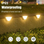 éclairage solaire led marches noir semi transparent adhésif extérieur moderne balcon patio jardin