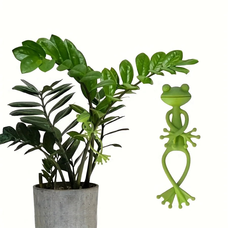 supports plantes forme grenouille vert décorative ludique 13.5cm hauteur 6cm largeur ensemble items