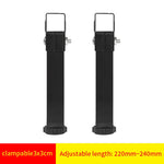 supports pied lit métal fer noir vis serrage industriel meubles réglables hauteur ajustable fond