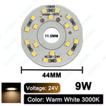 panneau led rond blanc 24v plaque lumineuse smd 2835 petite source lumière intérieur