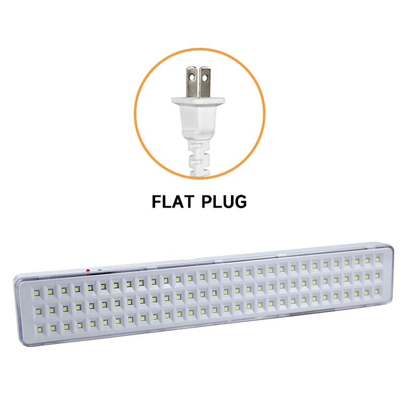 lampe led urgence rechargeable 90 led blanc argenté fixations modernes utilitaires