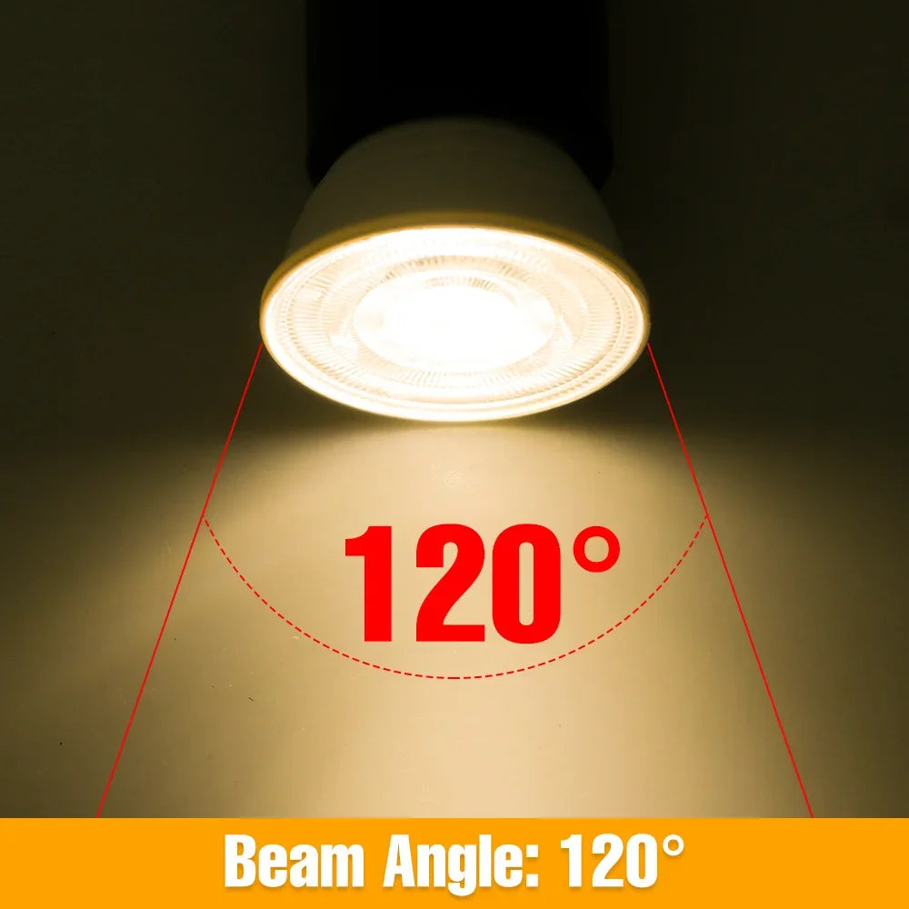 ampoule led 5w 7w blanc froid chaud gu10 mr16 moderne salon chambre vis