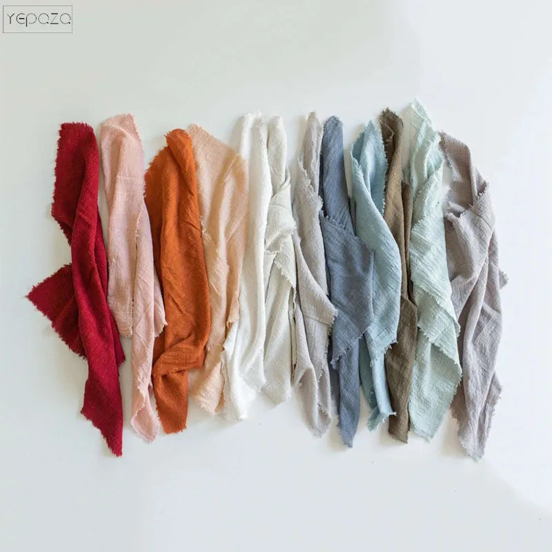 serviettes coton réutilisables rustiques serviettes table maison fête mariage rouge orange