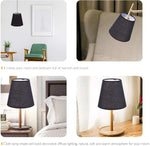 abat jour tissu noir moderne opacité toile chambre salon deco