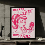 affiche moderne abstraite rose paysages tigres fleurs toile 30x40cm noir blanc pop art