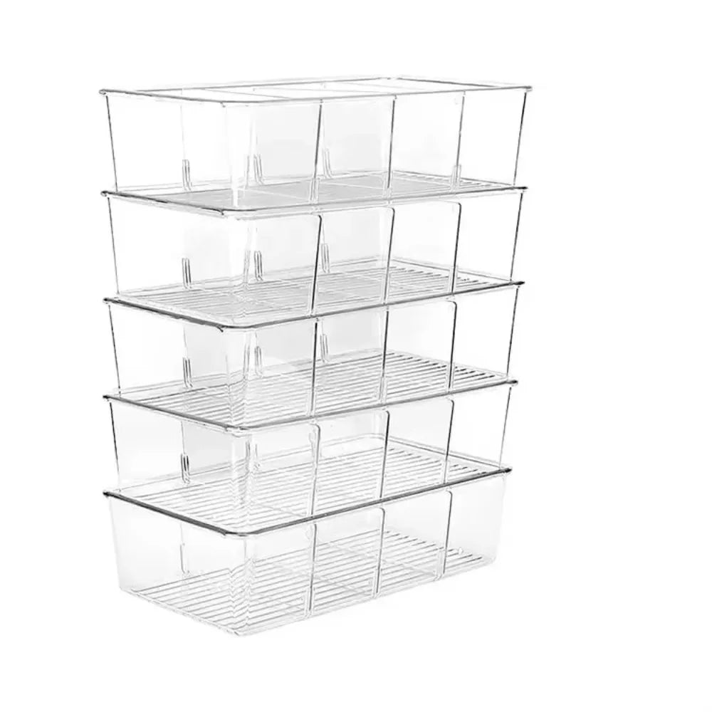 rangements cuisine transparent moderne sacs alimentaires boîtes stockage organisation réfrigérateur