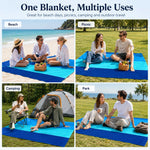 serviette plage bleue moderne sac rangement imperméable grande taille portable