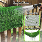 tapis imitation herbe antidérapant lavable chiens décoration toilettage écologique dense vert