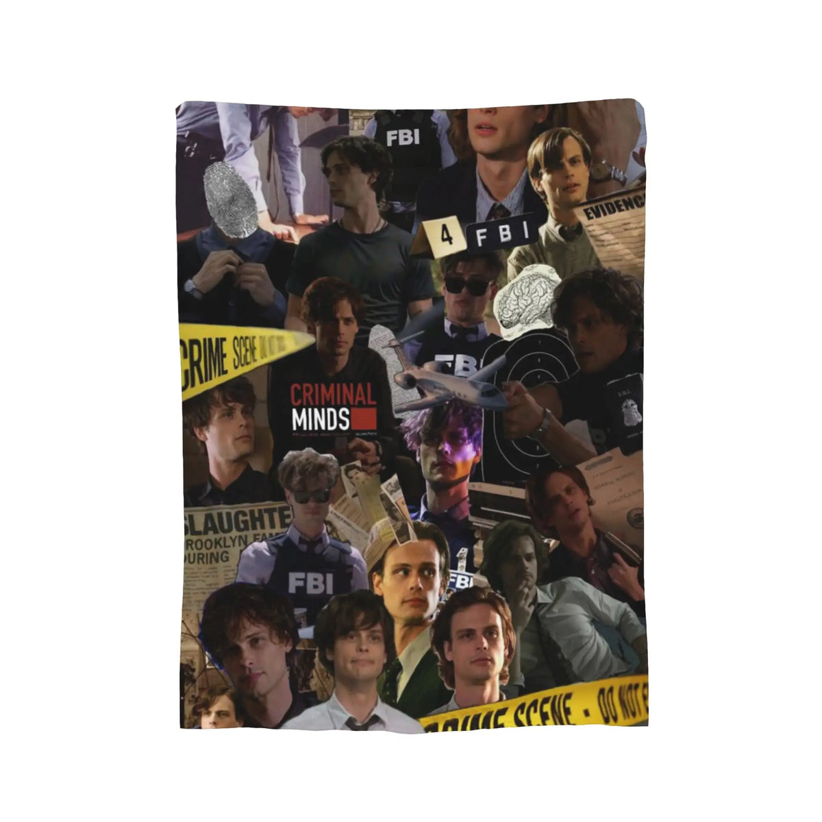 couverture flanelle polaire criminal minds personnages fbi multicolore portable moderne maison voyage pique nique