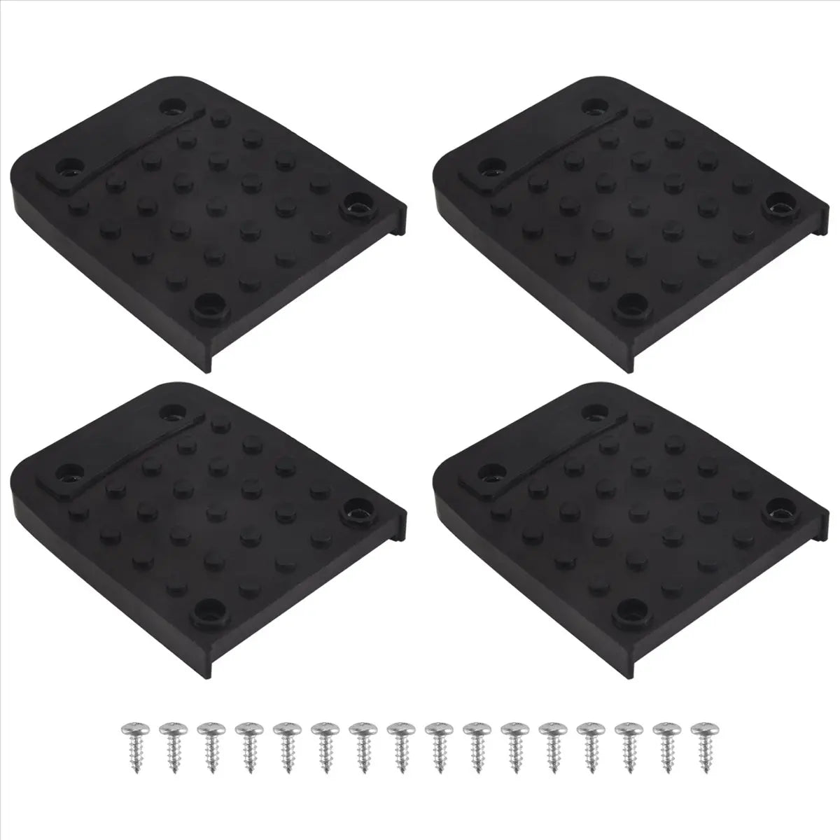 patins anti dérapants stilts vis surface texturée noirs industriels pièces
