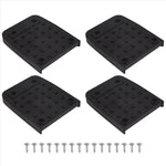 patins anti dérapants stilts vis surface texturée noirs industriels pièces