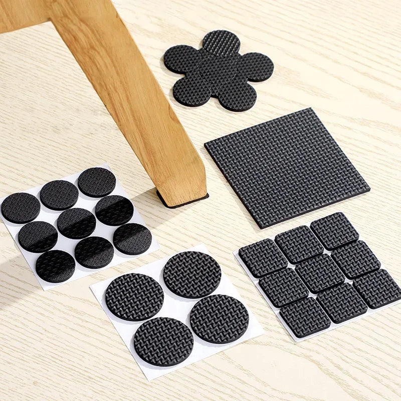 protector meuble adhésif noir anti dérapant micro perforé pratique table chaise protection rond carré
