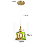 lampe suspendue art déco géométrique salon chambre restaurant éclairage interrupteur chaîne métal
