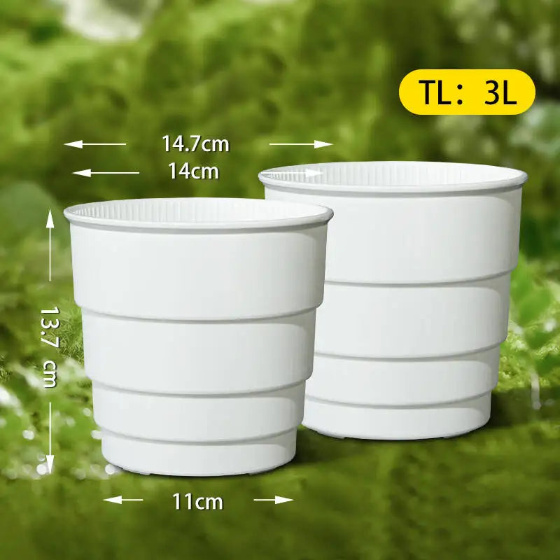 Pot meshpot 14cm noir moderne pour décoration extérieure