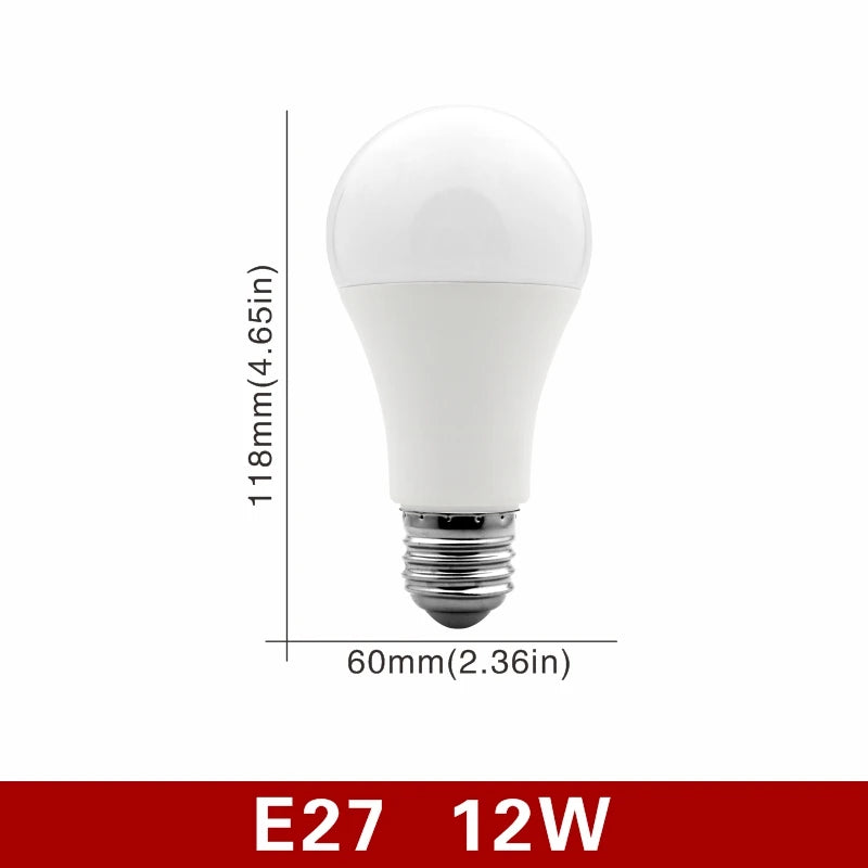 ampoules led e14 e27 blanc froid 5500k 7000k 3w 6w 9w 12w 15w 18w