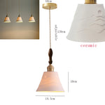 lampe suspendue art déco géométrique salon chambre restaurant éclairage interrupteur chaîne métal