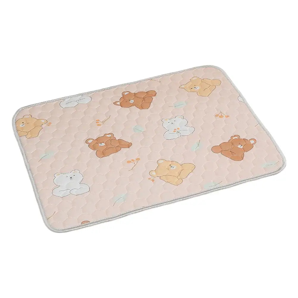 tapis animaux compagnie moderne dessins animés ours nuages beige gris bleu