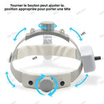lampe frontale médicale led 5w réglable bandeau professionnel optique dentaire