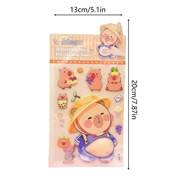 stickers 3d cartoon ours panda enfants maison adhésifs mignons dessins animés couleurs variées