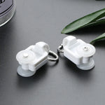 roulettes rideaux rail poulies accessoires électroniques blanc modernes minimalistes anneaux métalliques
