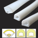 profils lumineux silicone blanc modernes eyelets flexibles led étanches 05m 1m 2m 3m