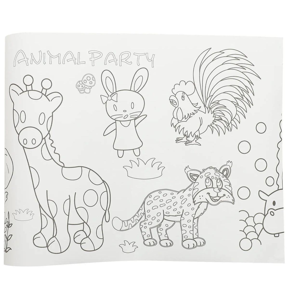 papier colorier géant illustré animaux floraux enfants opaques crayons couleurs stylos bille