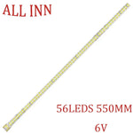 barre lumineuse led jaune industrielle 6v 56 leds 550mm connecteurs blancs
