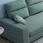canapé d'angle moderne tissu uni vert pastel gris clair rose pâle jaune scandinave salon