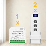 module rideau rf blanc moderne interrupteur mural motorisation rideau commutation télécommande automatique stores roulants