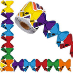 ruban autocollant multicolore dessins fournitures scolaires rubans livres illustration colorée 10mètres