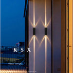 lumière murale extérieure led ip65 moderne noire jaune rouge verte bleueviolette