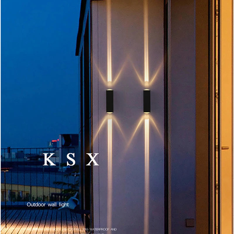 lumière murale extérieure led ip65 moderne noire jaune rouge verte bleueviolette