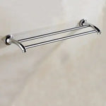 accessoires salle bain chrome moderne porte serviettes porte savon porte papier toilette fixations murales