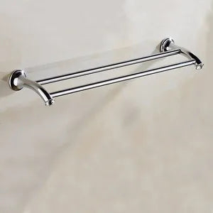 accessoires salle bain chrome moderne porte serviettes porte savon porte papier toilette fixations murales