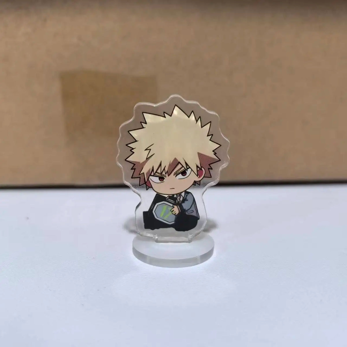 porte clés figurines acryliques transparentes personnages animés cartoon support rond my hero academia