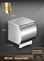 distributeur papier toilette acier inoxydable moderne minimaliste vis fixations papier argenté geometrique
