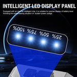 laser gun argent noir led moderne rechargeable display panel usb port