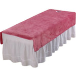 drap massage uni fibre bambou rose clair blanc moderne confortable 80x200cm 120x200cm