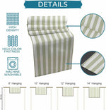 table chemin table vert clair rayures horizontales moderne décoration intérieure polyester
