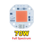 Chip LED COB 50W 70W 100W blanc orange full spectrum connecteurs solderless modernes