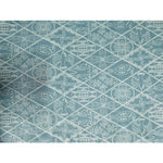 tissu brodé traditionnel géométrique floral résistant coton bleu foncé marron blanc totalément opaque artisanal
