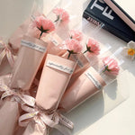 bouquet fleurs artificielles rose mariage décoration intérieure moderne élégante anniversaire cadeau fête transparent ruban