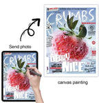 impression photo HD toile mural affiche graphique moderne motifs culinaires fruits légumes A2 A3