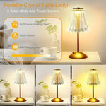 lampe table moderne or transparent rechargeable usb certification rohs fcc chambre salon ambiance chaleureuse